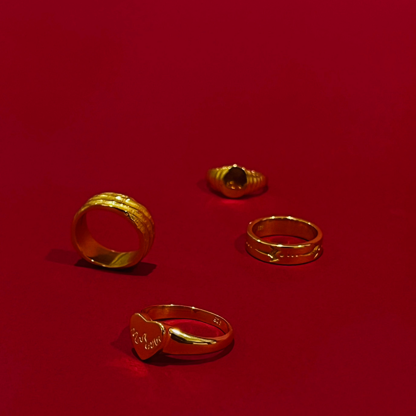 Ahi Manawa Ring - Gold Plated