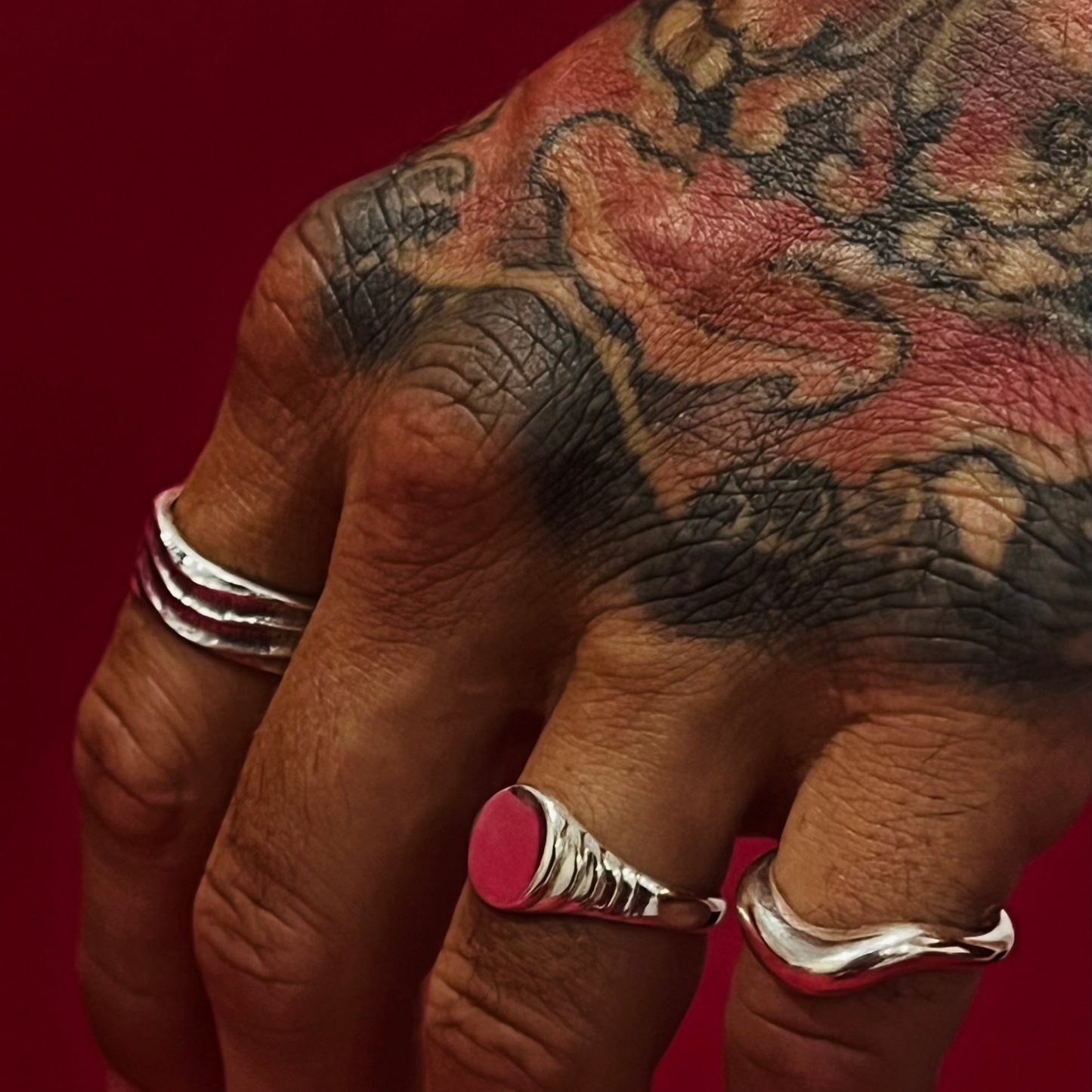 Reef Wave Ring - 925 Sterling Silver