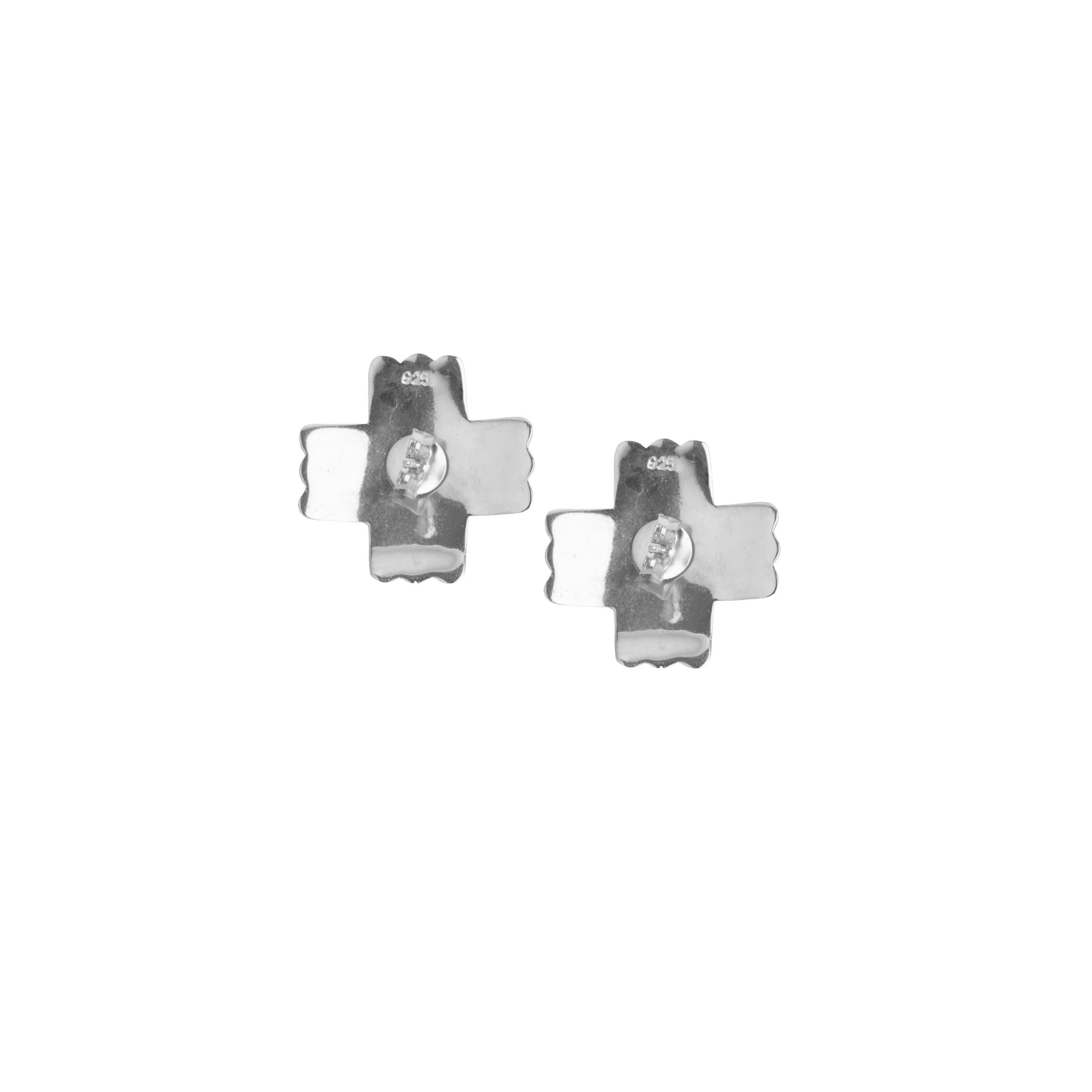 Kiss Me Cross Earrings - 925 Sterling Silver