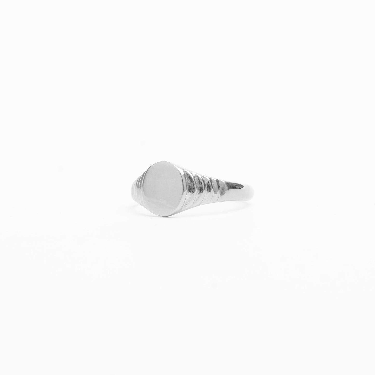 Cove Banded Signet - 925 Sterling Silver