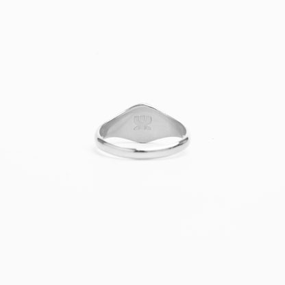 Cove Banded Signet - 925 Sterling Silver