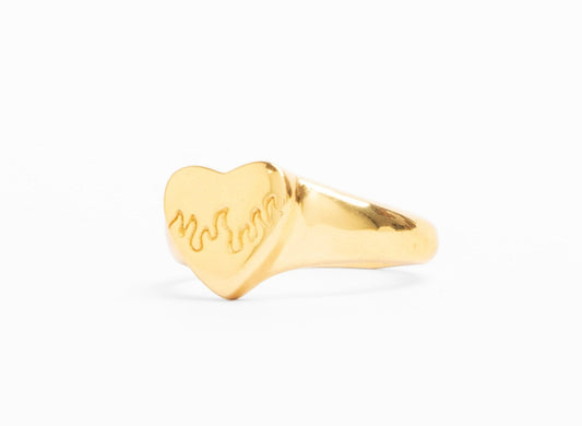 Ahi Manawa Ring - Gold Plated