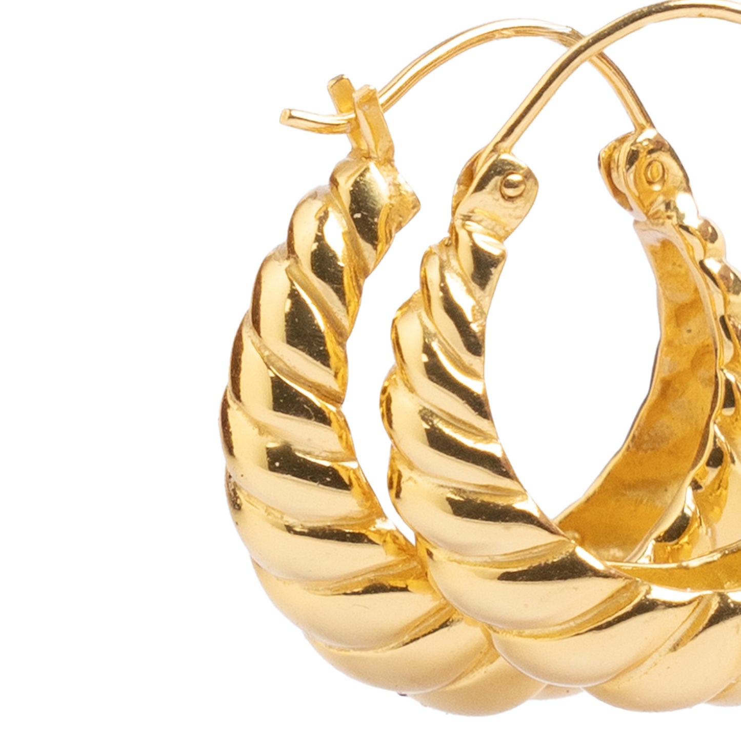 Sienna Croissant Hoop - Gold Plated