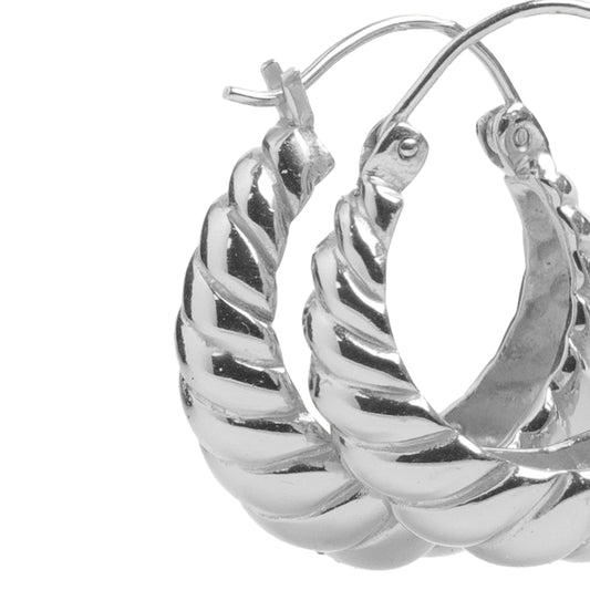 Sienna Croissant Hoop - 925 Sterling Silver