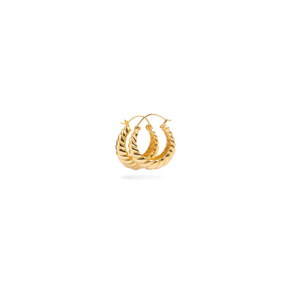 Sienna Croissant Hoop - Gold Plated