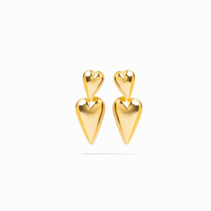 Manawa Drop Earrings - Gold Plated