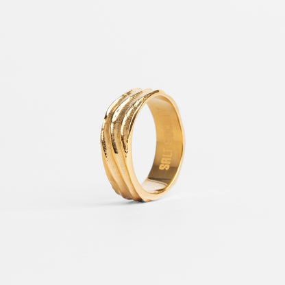 Reef Wave Ring - Gold Plated