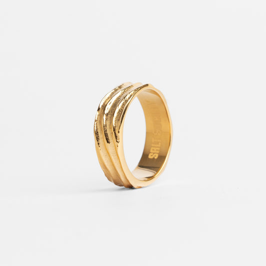 Reef Wave Ring - Gold Plated