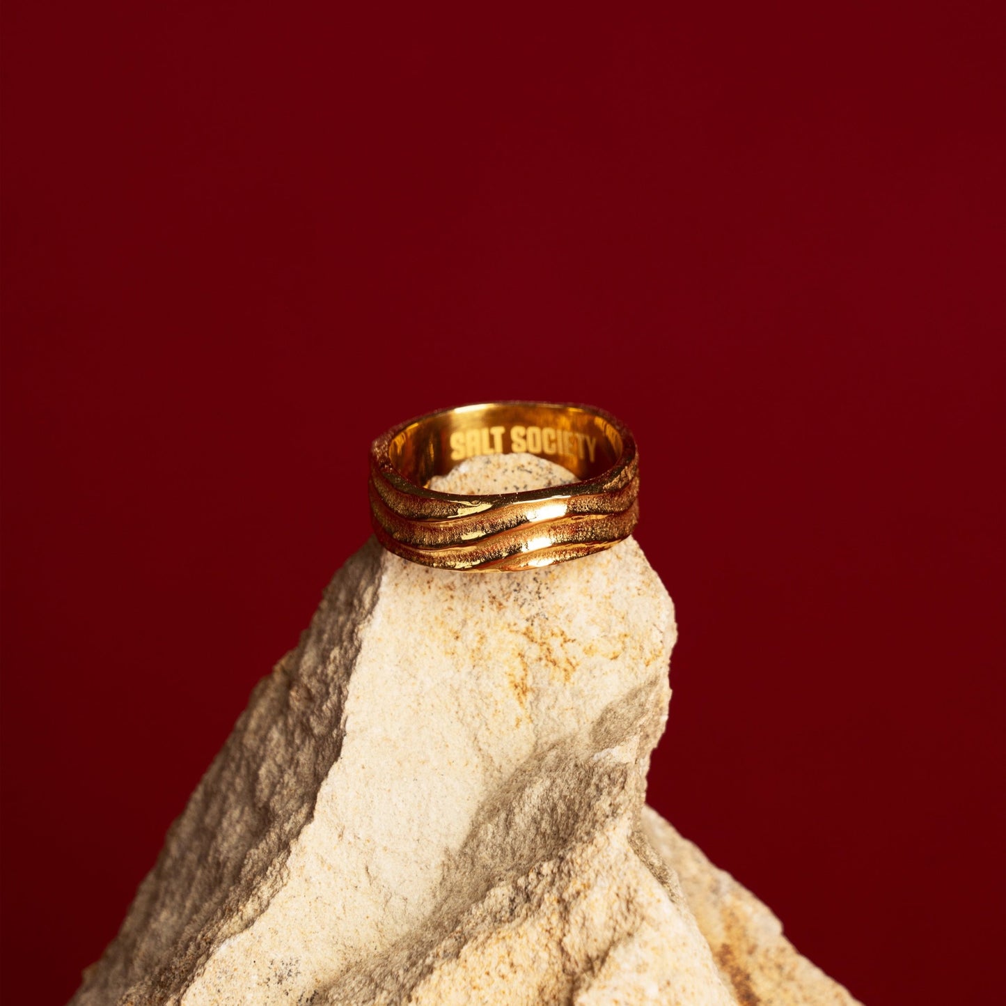 Reef Wave Ring - Gold Plated